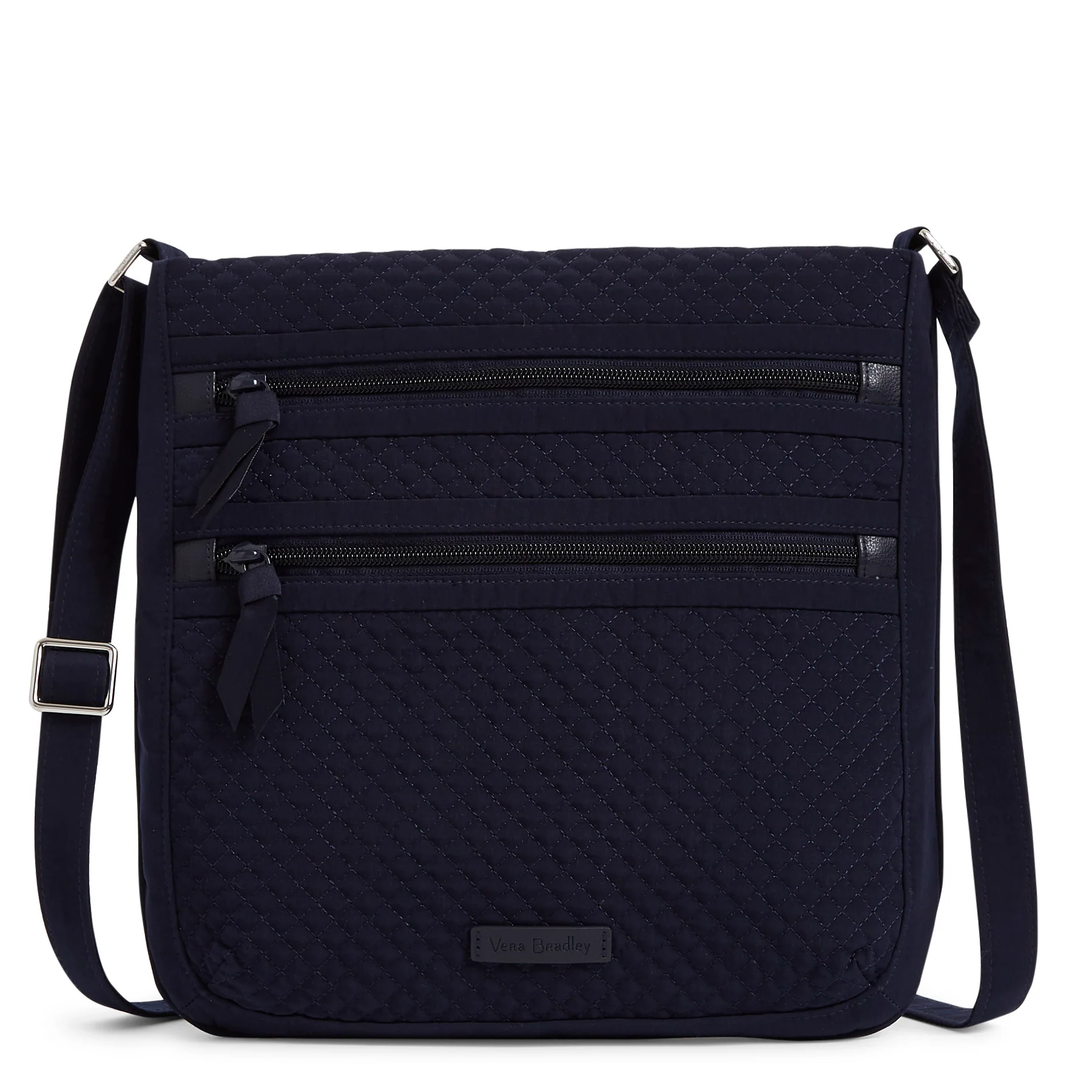 Triple Zip Hipster Crossbody Bag